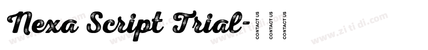 Nexa Script Trial字体转换